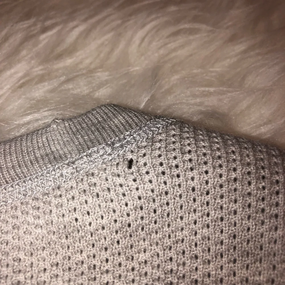 NWT HELMUT LANG Light Gray Cotton Cashmere Blend Knit Pullover Sweater